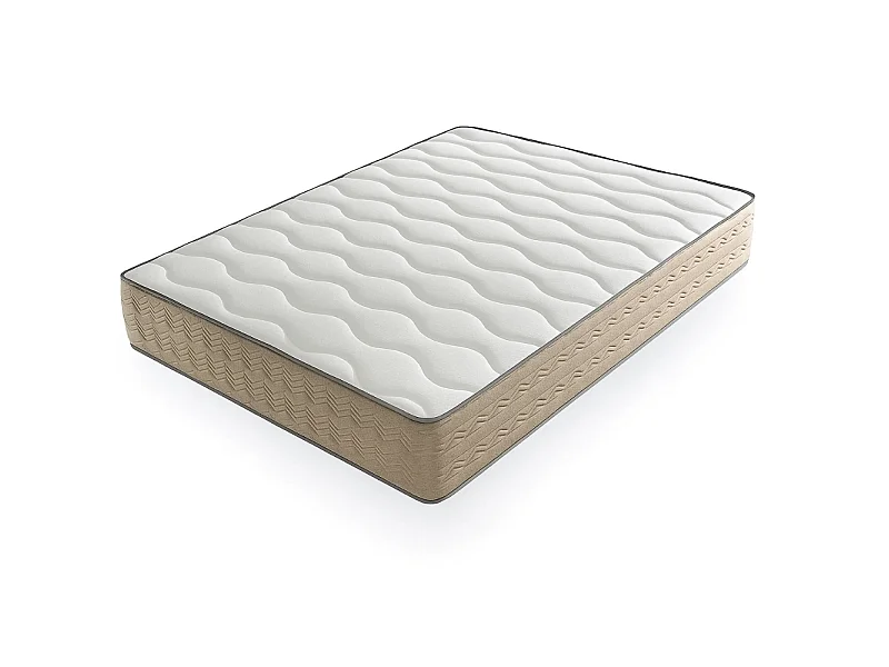 Matelas Mousse 160x200 Firenza - Ferme - Réversible - Côté Été/hiver - H25 Cm