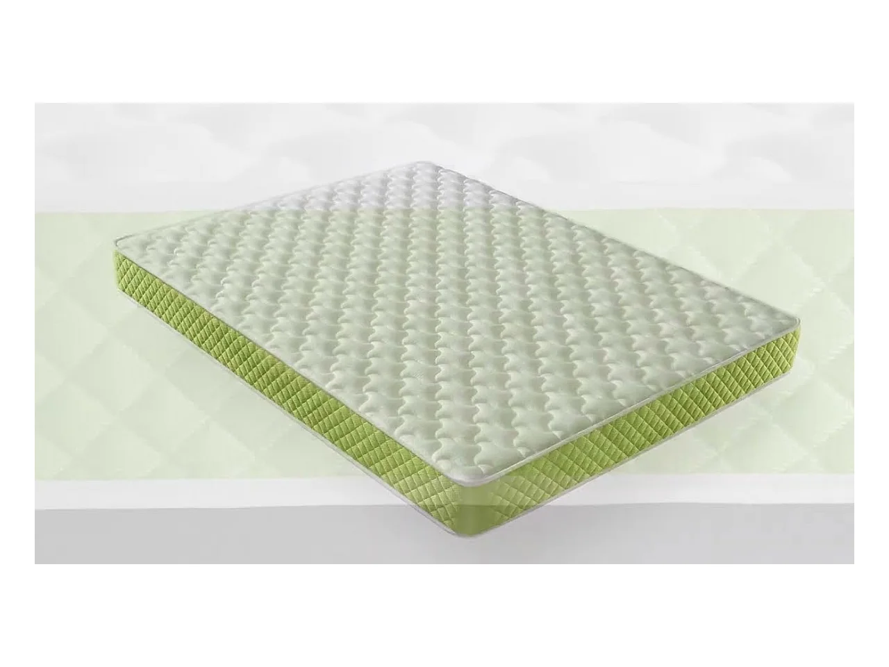 Matelas Mousse 90x190 Evergreen - Ferme - Réversible - Côté Été/hiver - H15 Cm