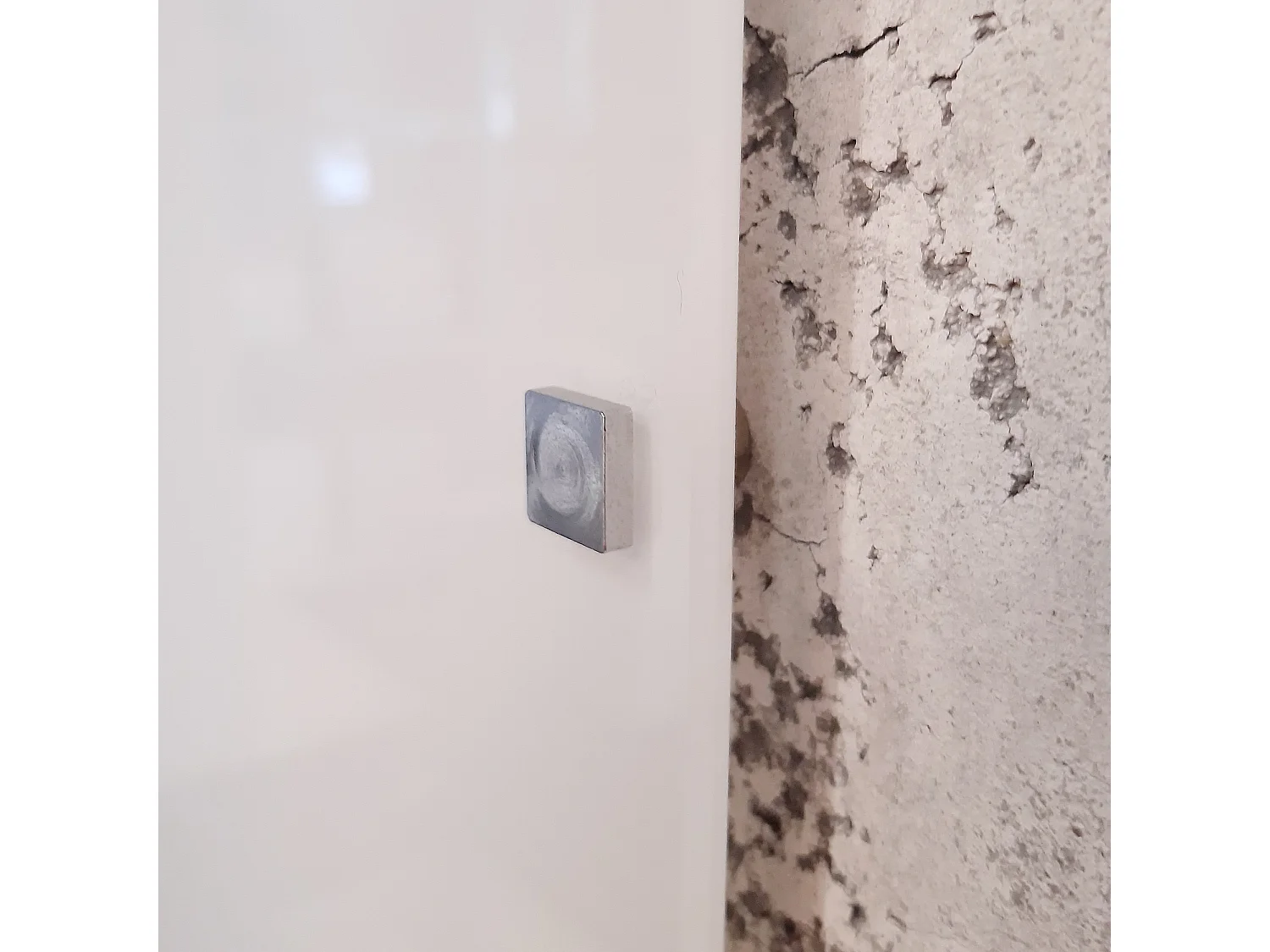 BETON Plafonnier, LED INTÉGRÉE, 18W, 4000K,finition béton, verre, 40x40cm