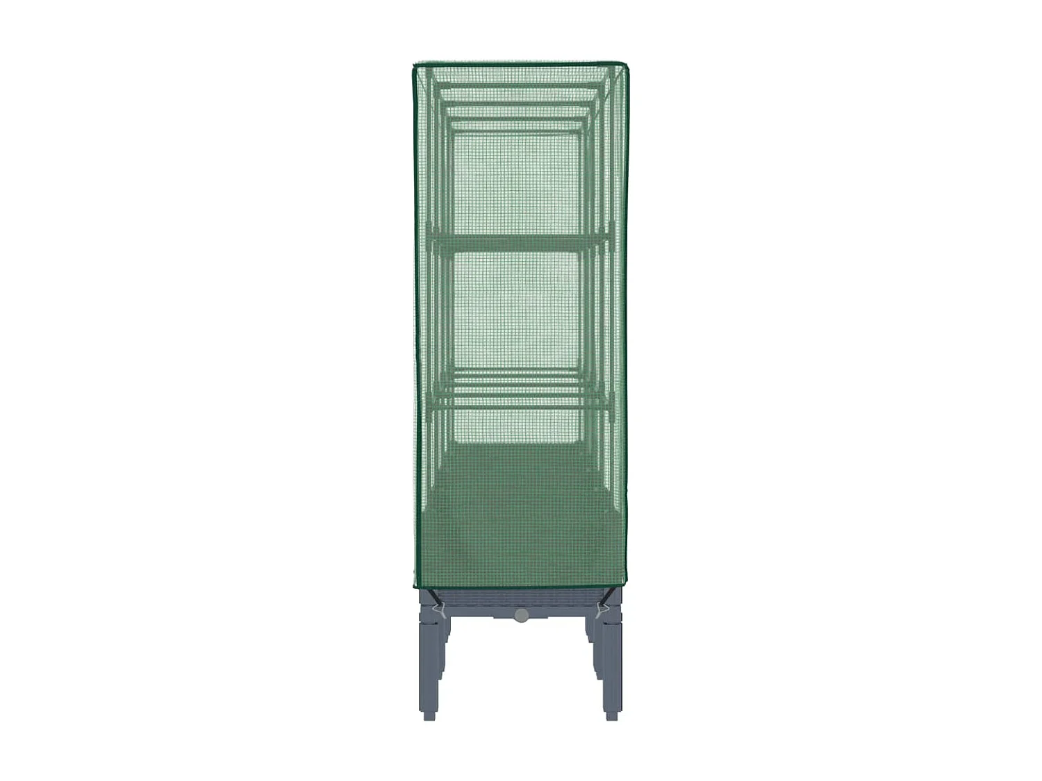 Jardinière bac lit surélevé grise 160 x 40 x 140 cm 02_0038761