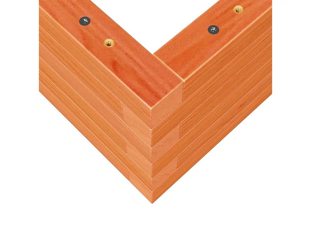 Jardinière bac lit surélevé bois marron 70 x 40 x 23 cm 02_0038479