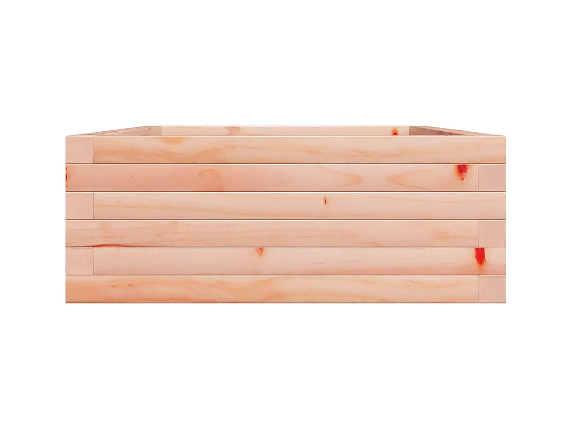 Jardinière bac lit surélevé bois marron 90 x 60 x 23 cm 02_0038010