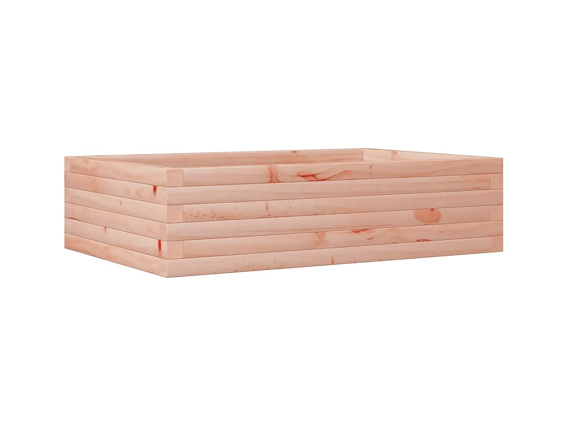 Jardinière bac lit surélevé bois marron 90 x 60 x 23 cm 02_0038010