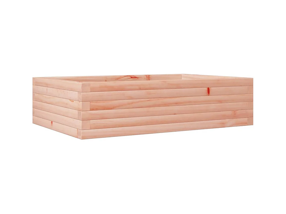 Vassoio per fioriera aiuola rialzata piante fiori terrazza giardino 90 x 60 x 23 cm legno massello di abete Douglas marrone 02_0038010