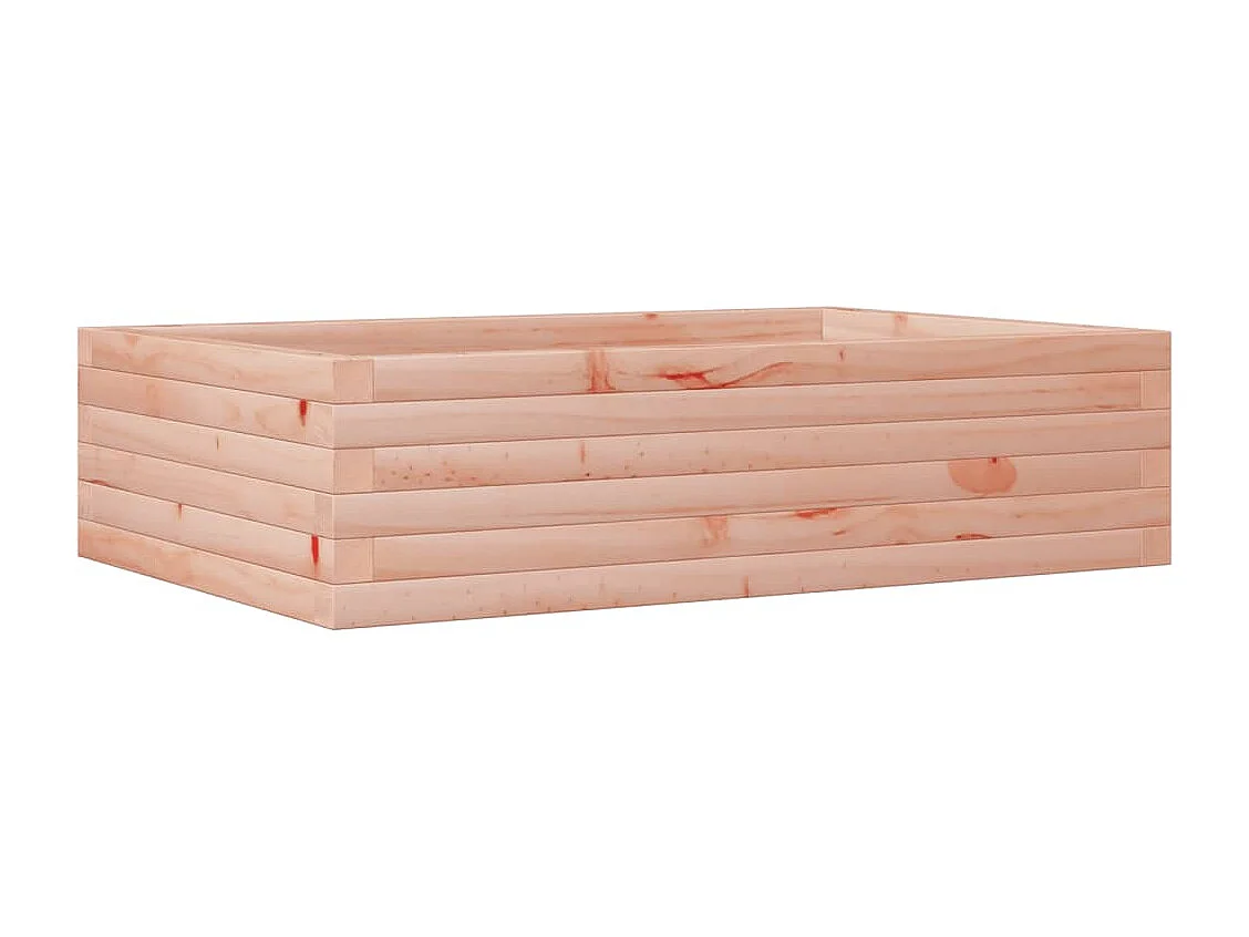 Vassoio per fioriera aiuola rialzata piante fiori terrazza giardino 90 x 60 x 23 cm legno massello di abete Douglas marrone 02_0038010