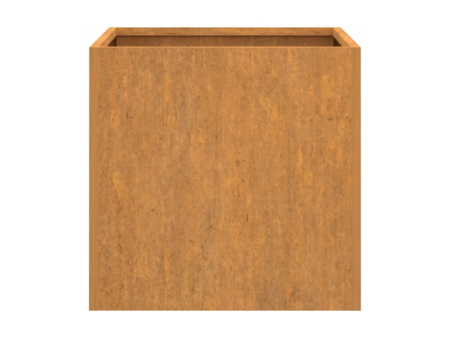 Macetero arriate elevado plantas flores jardín terrazas juego de 2 49 x 47 x 46 cm acero corten marrón 02_0038987