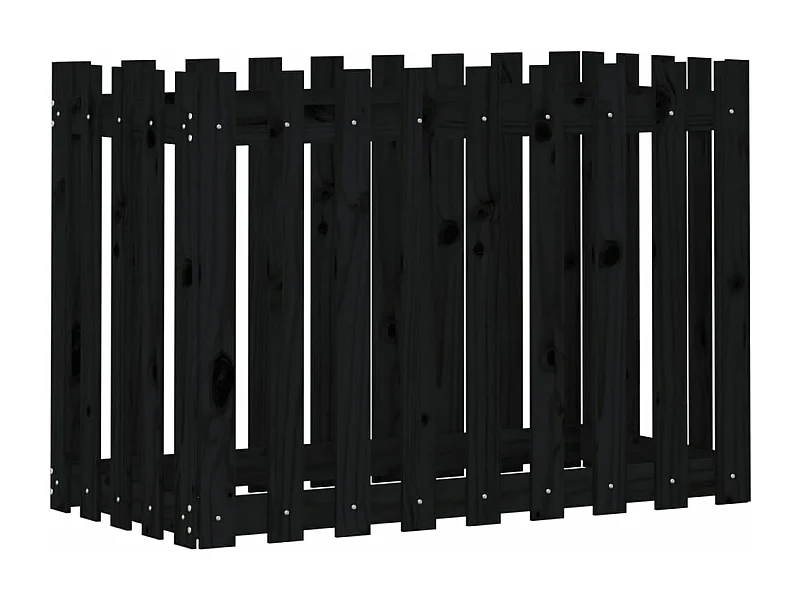 Jardinière bac lit surélevé noire 100 x 50 x 70 cm 02_0039791