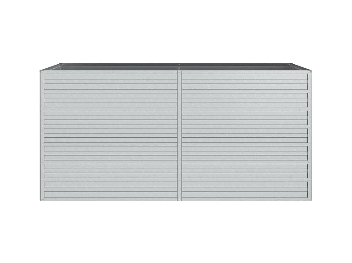 Jardinière bac lit surélevé argenté 160 x 80 x 77 cm 02_0039385