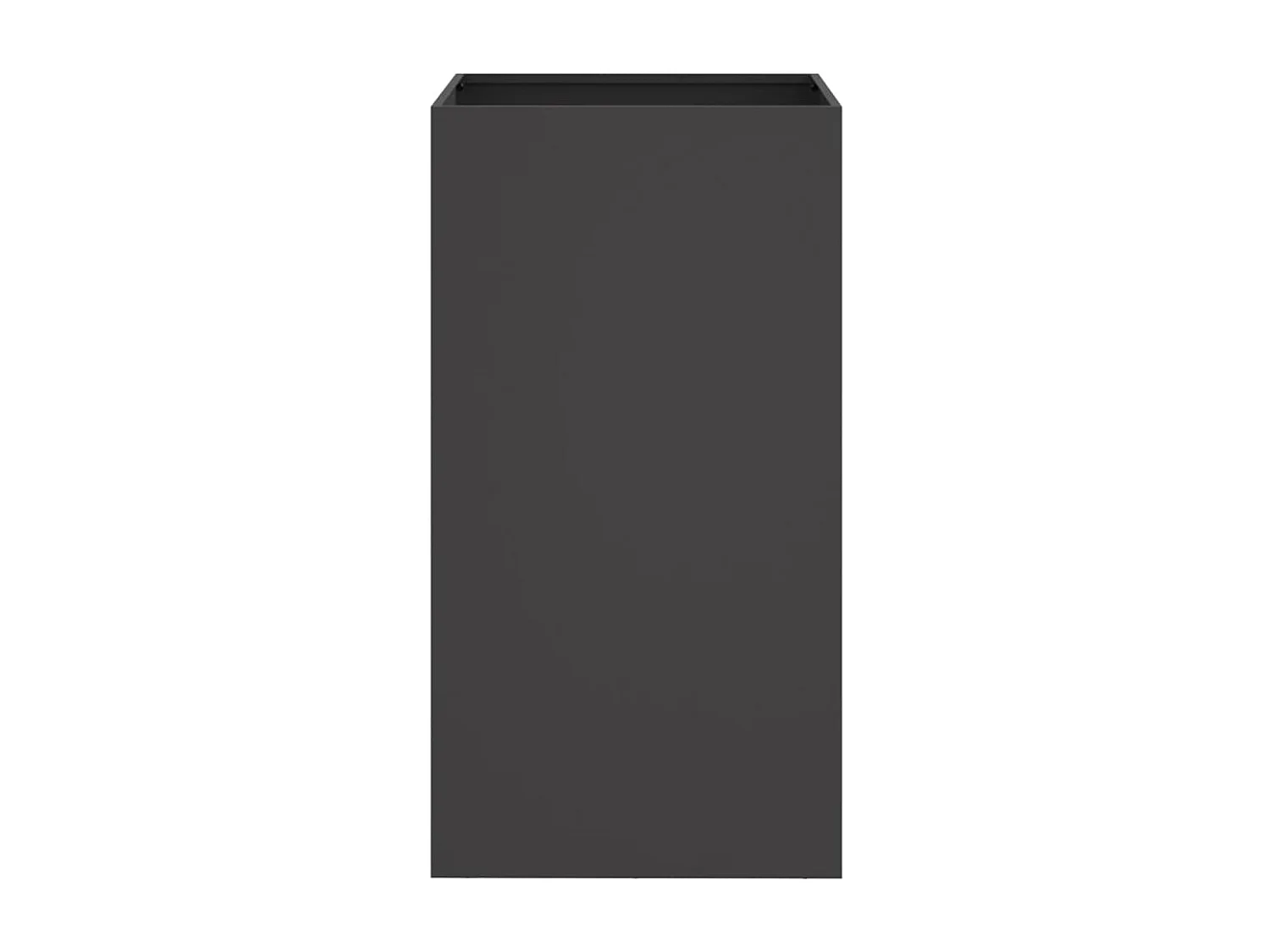 Bandeja para plantador de plantas com canteiro elevado flores terraço jardim 42 x 38 x 75 cm aço preto 02_0037598