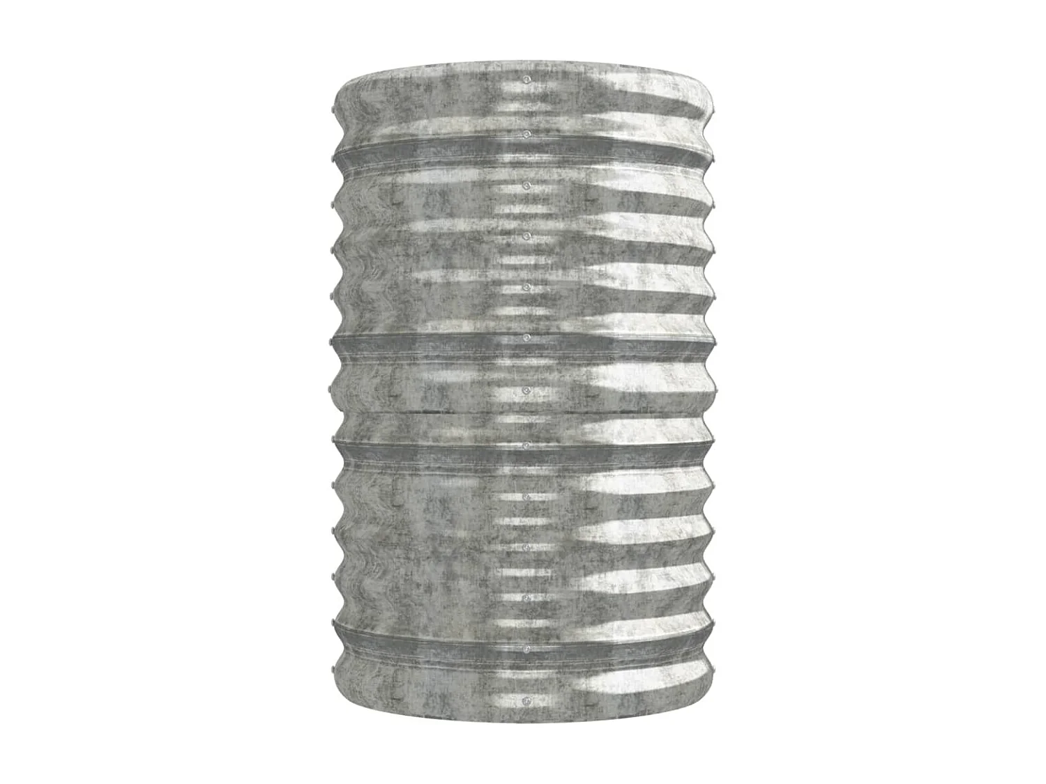 Macetero bancal elevado plantas flores terraza jardín jardín acero con revestimiento de polvo plateado Plata 02_0039708