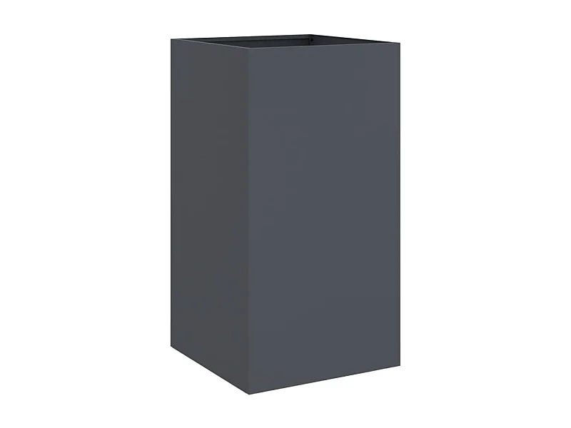 Bandeja de canteiro elevada plantas flores terraço jardim 42 x 38 x 75 cm aço antracite 02_0037596