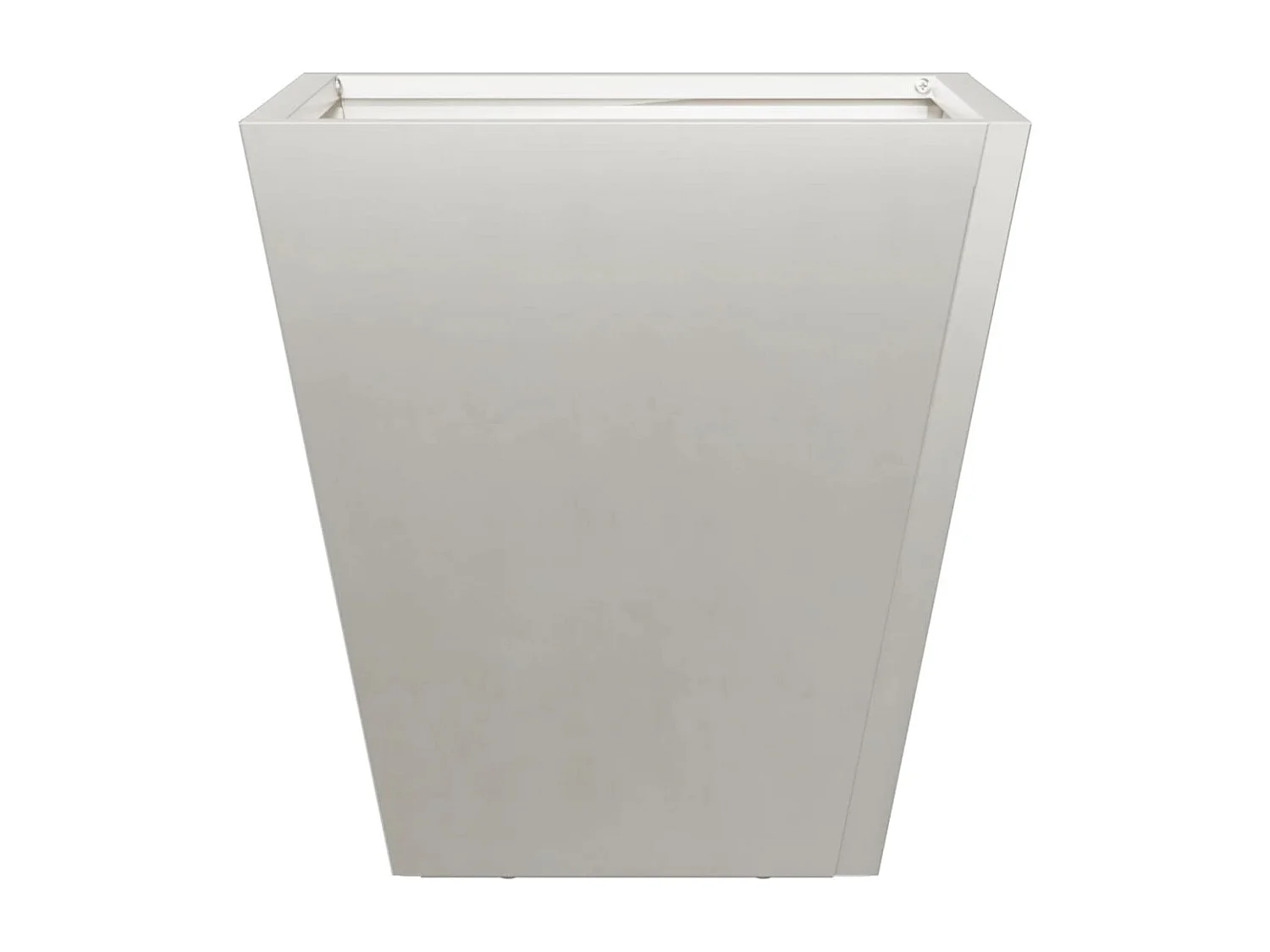 Vassoio per fioriera aiuola rialzata piante fiori terrazzo giardino 30 x 30 x 30 cm acciaio inox grigio chiaro 02_0037492