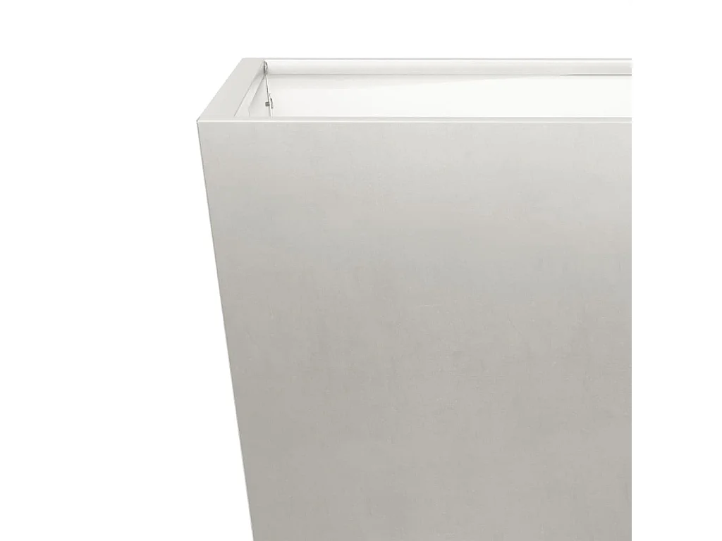 Vassoio per fioriera aiuola rialzata piante fiori terrazzo giardino 30 x 30 x 30 cm acciaio inox grigio chiaro 02_0037492