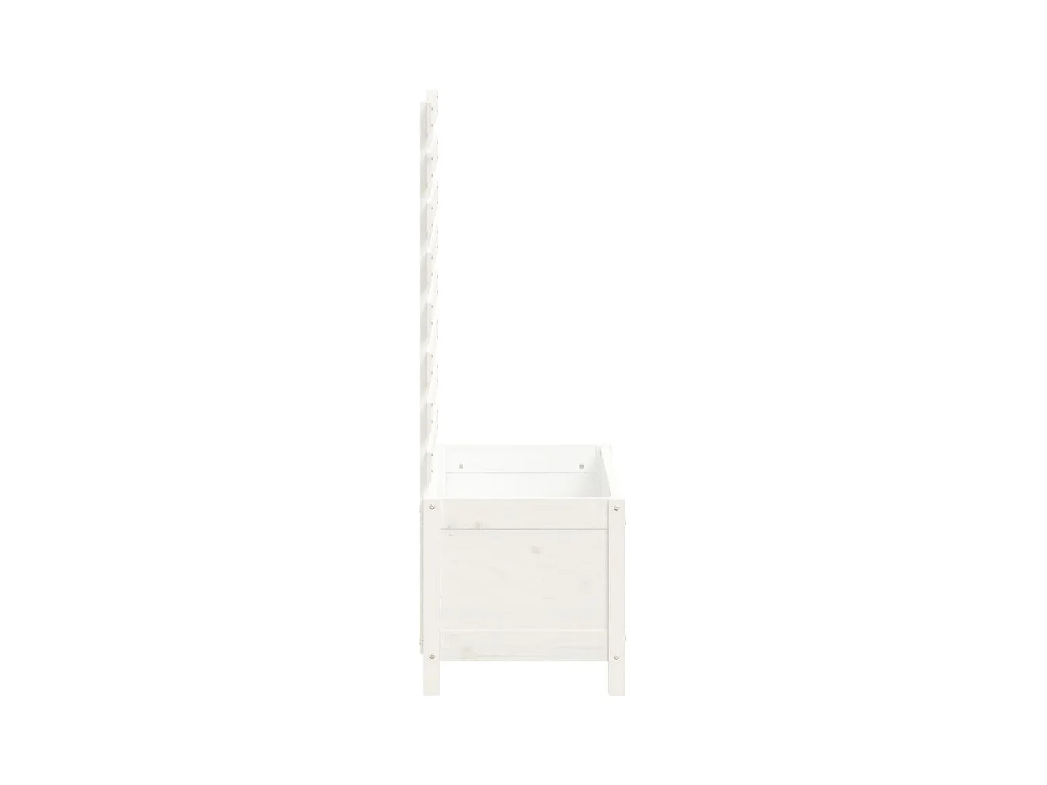 Jardinière bac lit surélevé bois blanche 79 x 39.5 x 114 cm 02_0038218