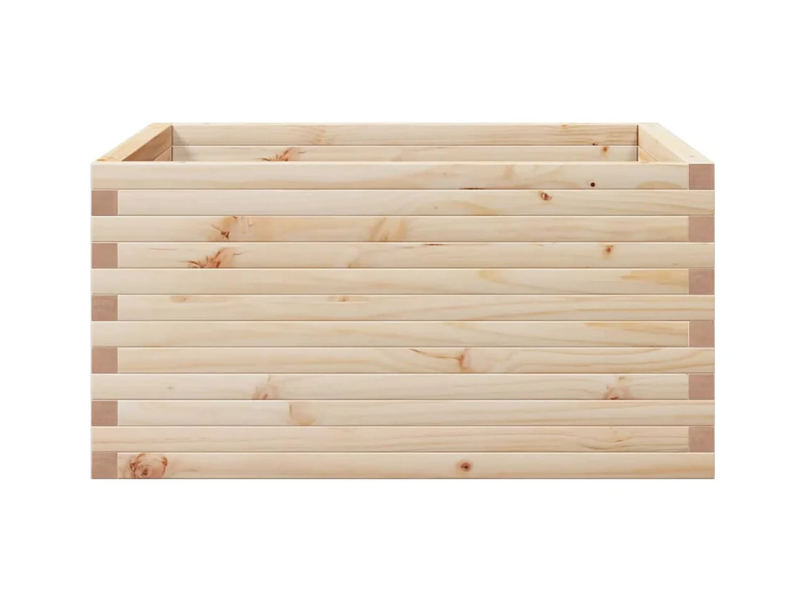 Jardinière bac lit surélevé bois marron 90 x 90 x 46 cm 02_0038052