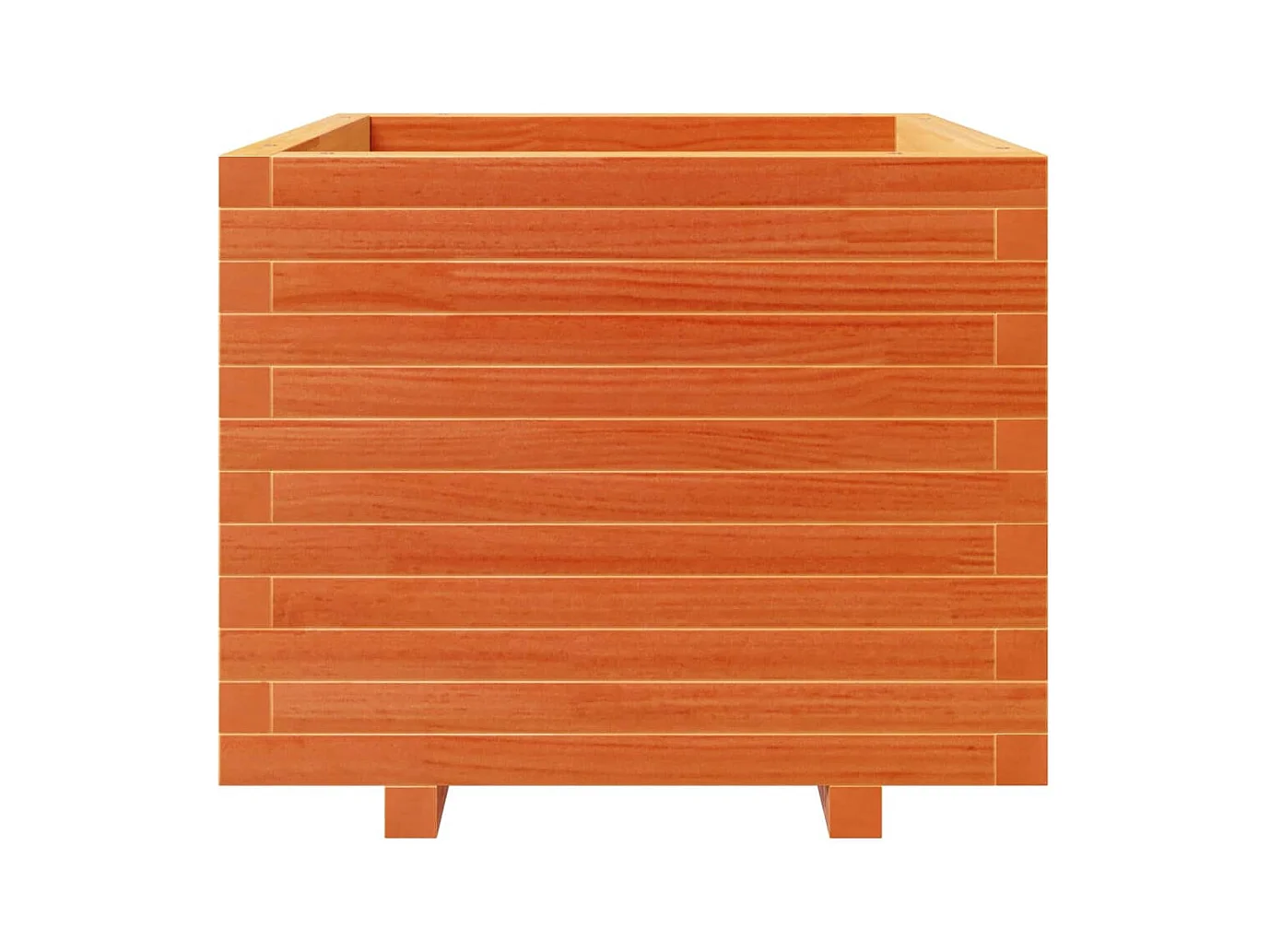Jardinière bac lit surélevé bois marron 60 x 60 x 49.5 cm 02_0038474