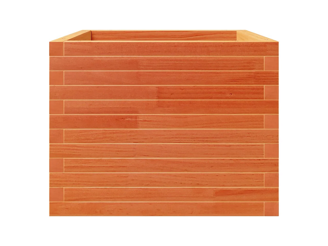 Jardinière bac lit surélevé bois marron 60 x 60 x 49.5 cm 02_0038474