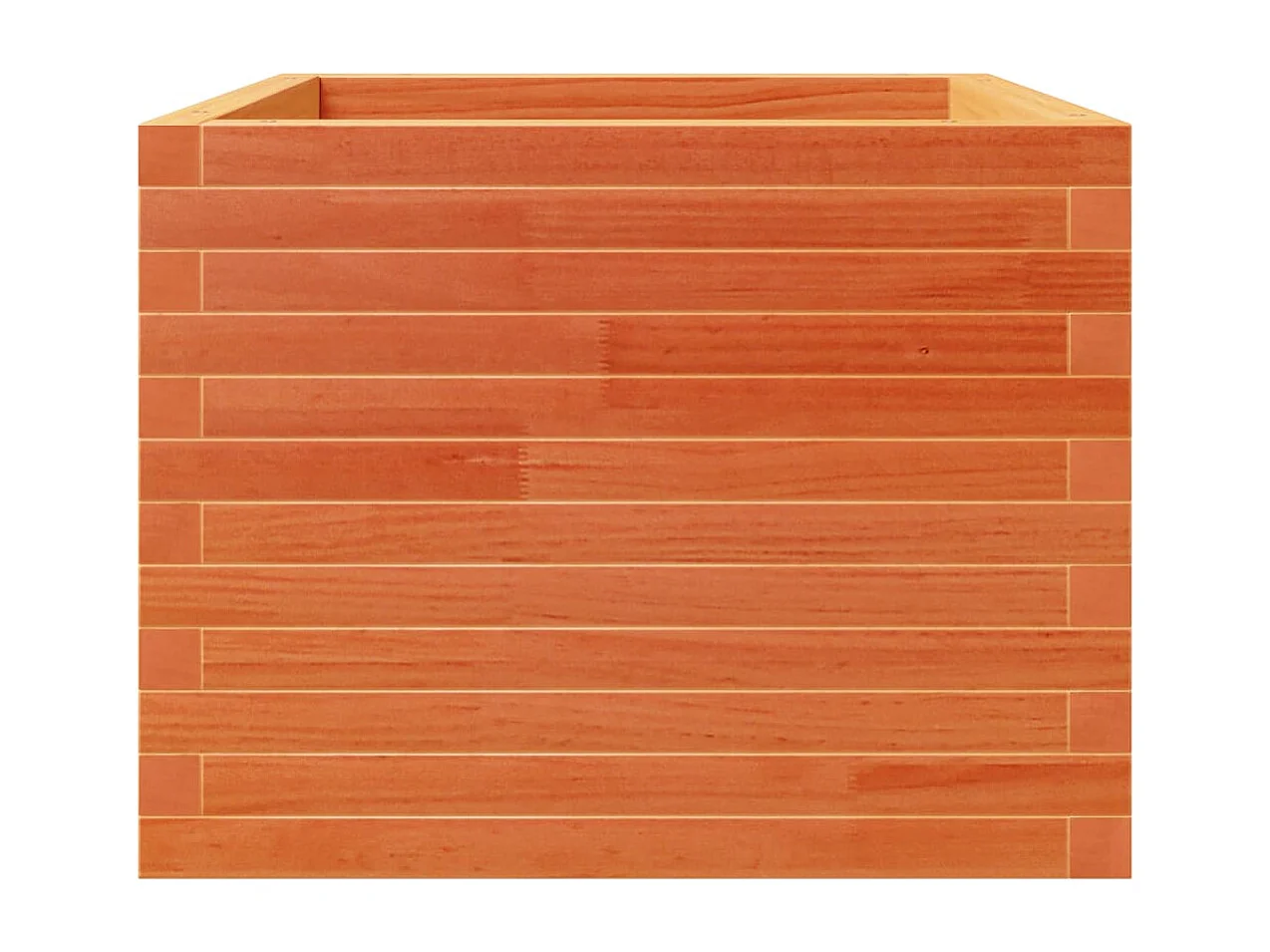 Vassoio per fioriera aiuola rialzata piante fiori terrazza giardino cera 60 x 60 x 49,5 cm legno di pino massiccio marrone 02_0038474