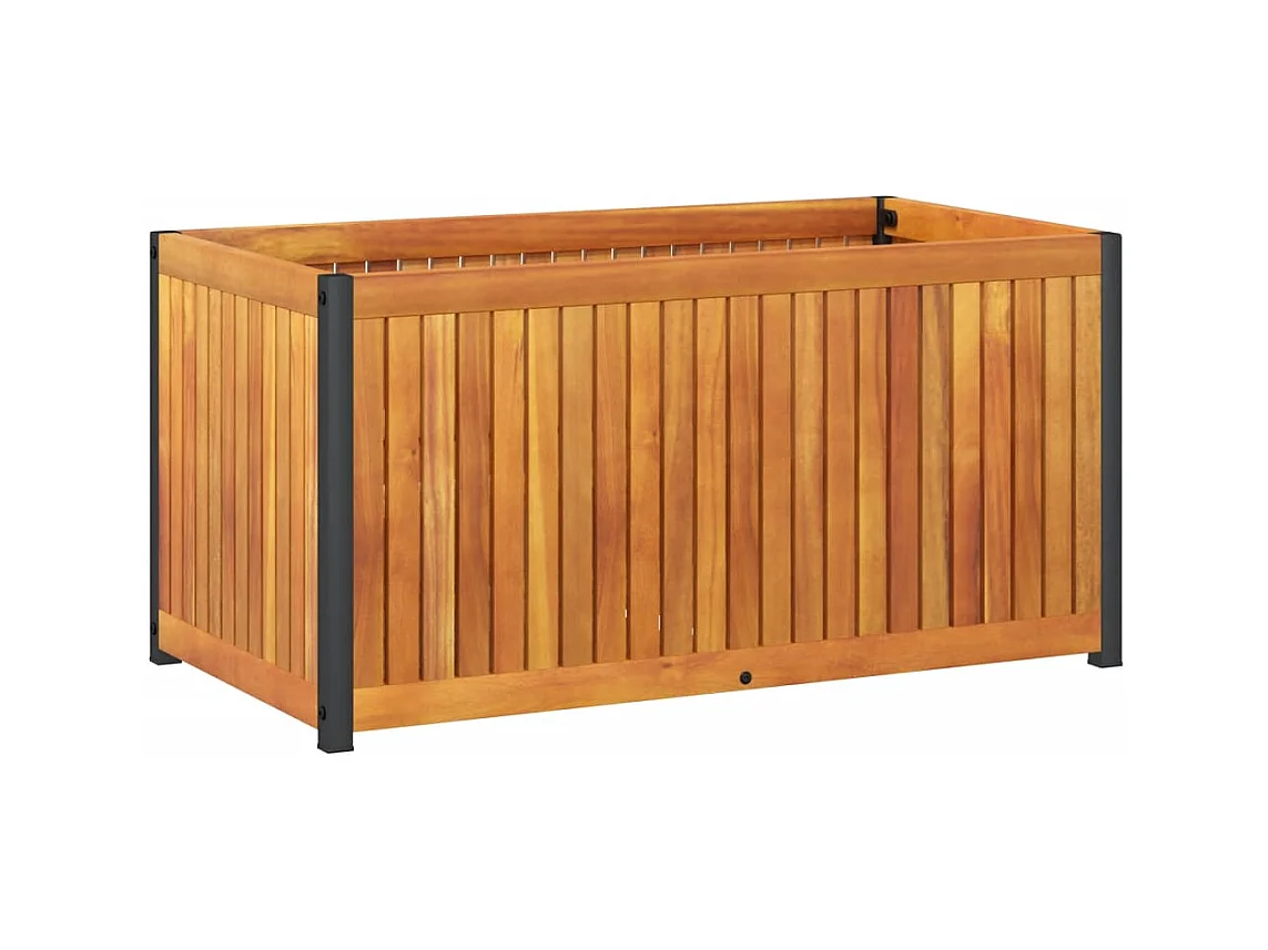 Jardinière bac lit surélevé marron 85 x 45 x 44 cm 02_0037961