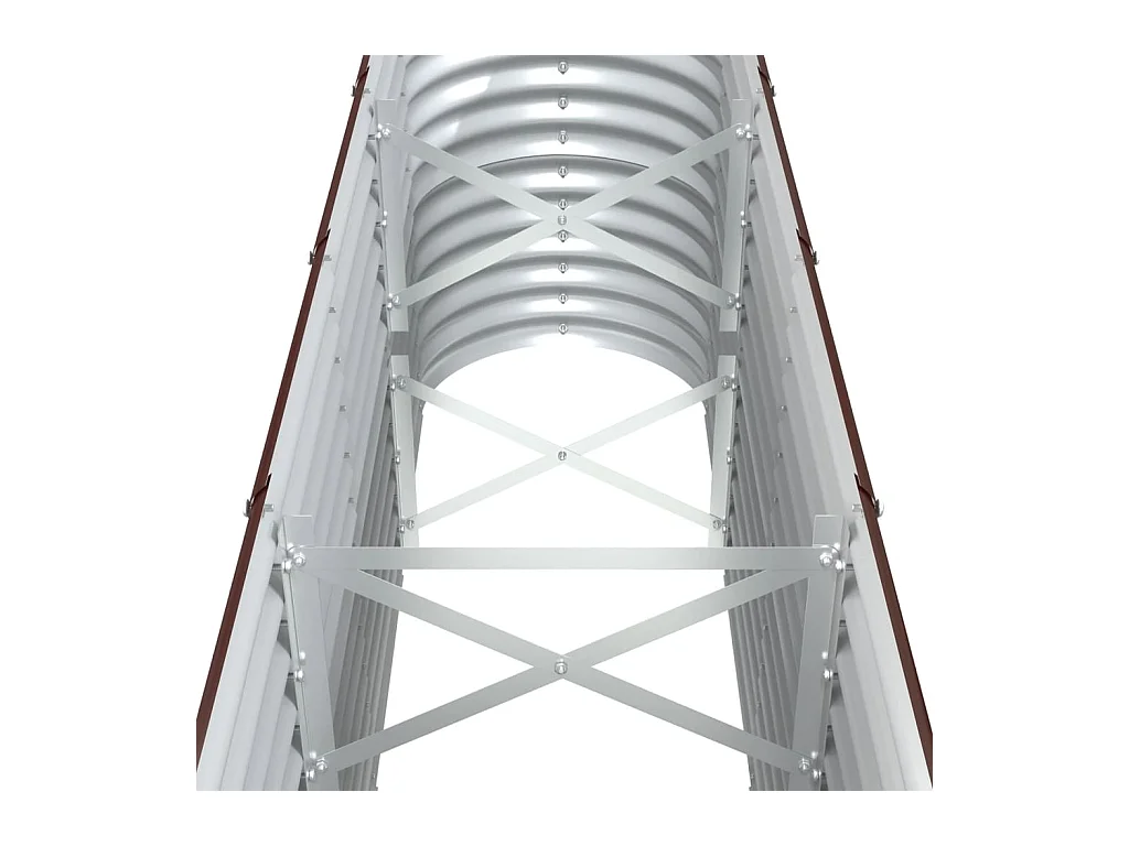 Jardinière bac lit surélevé marron 332 x 40 x 68 cm 02_0039505