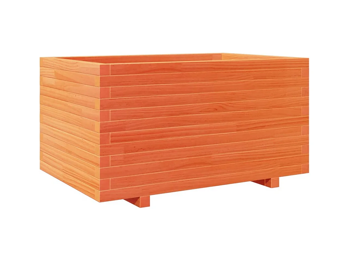 Jardinière bac lit surélevé bois marron 90 x 60 x 49.5 cm 02_0038522