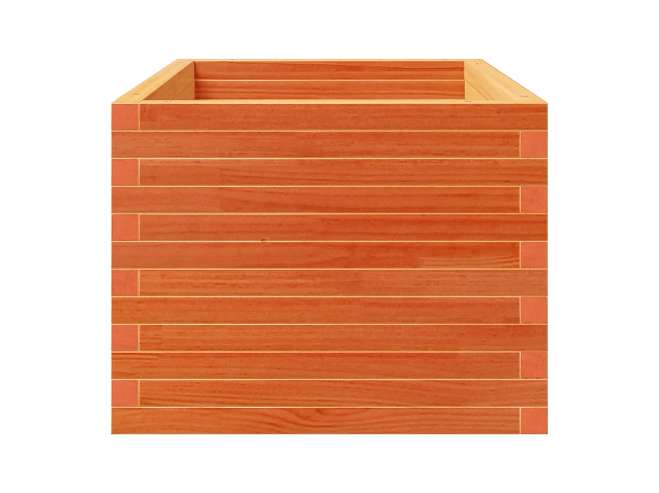 Jardinière bac lit surélevé bois marron 90 x 60 x 49.5 cm 02_0038522