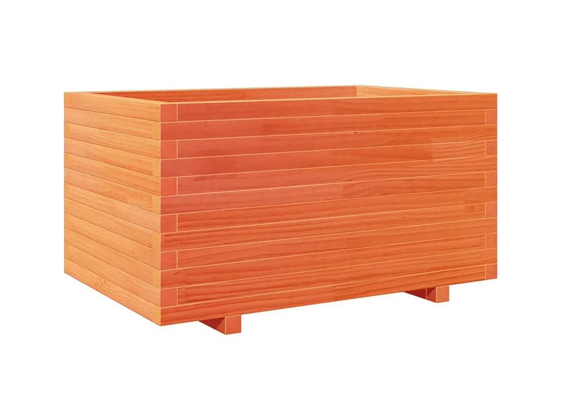 Jardinière bac lit surélevé bois marron 90 x 60 x 49.5 cm 02_0038522