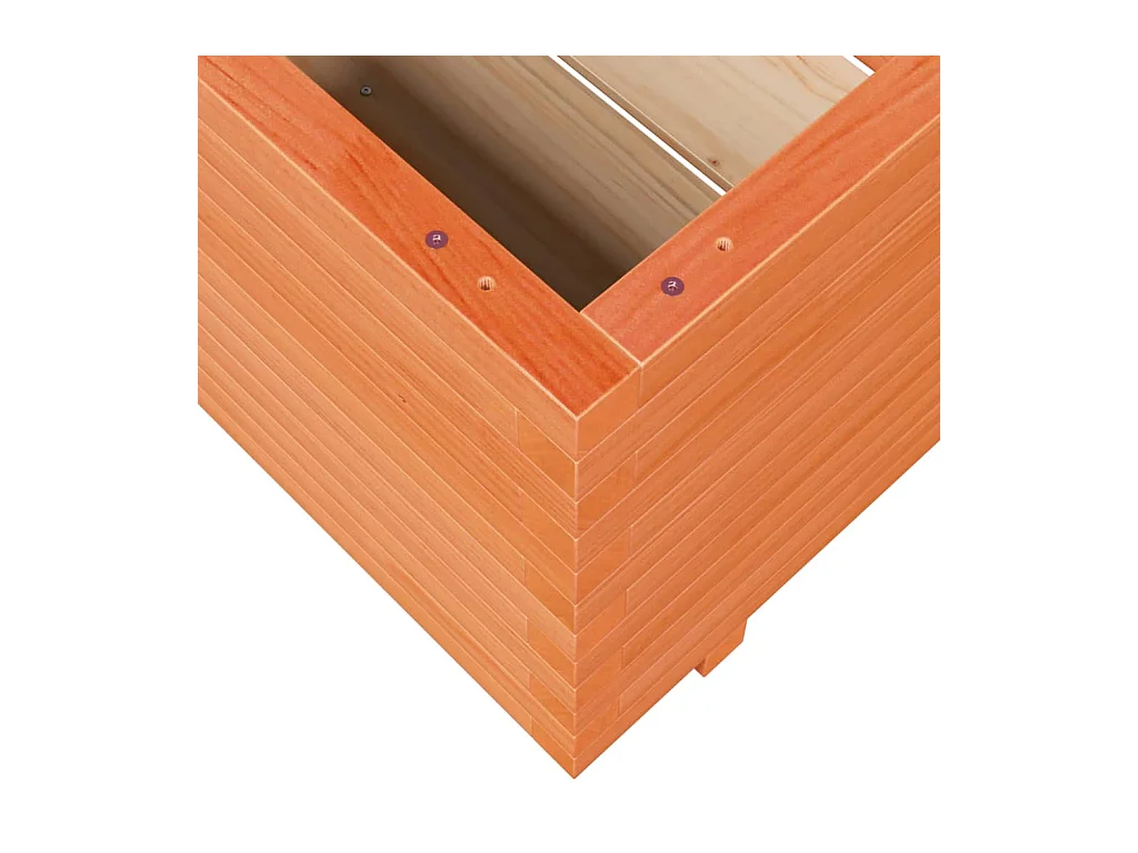 Jardinière bac lit surélevé bois marron 90 x 60 x 49.5 cm 02_0038522