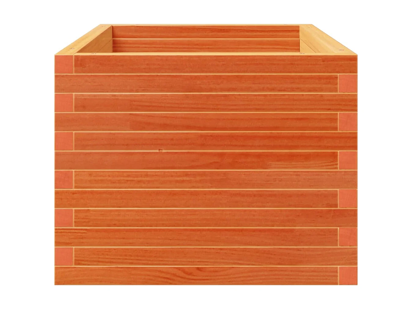 Vassoio per fioriera aiuola rialzata piante fiori terrazza giardino cera 90 x 60 x 49,5 cm legno di pino massiccio marrone 02_0038522