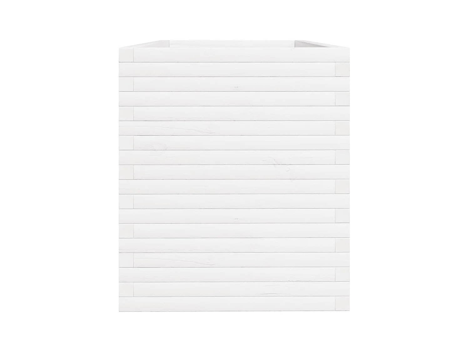 Jardinière bac lit surélevé bois blanche 110 x 60 x 68.5 cm 02_0037382