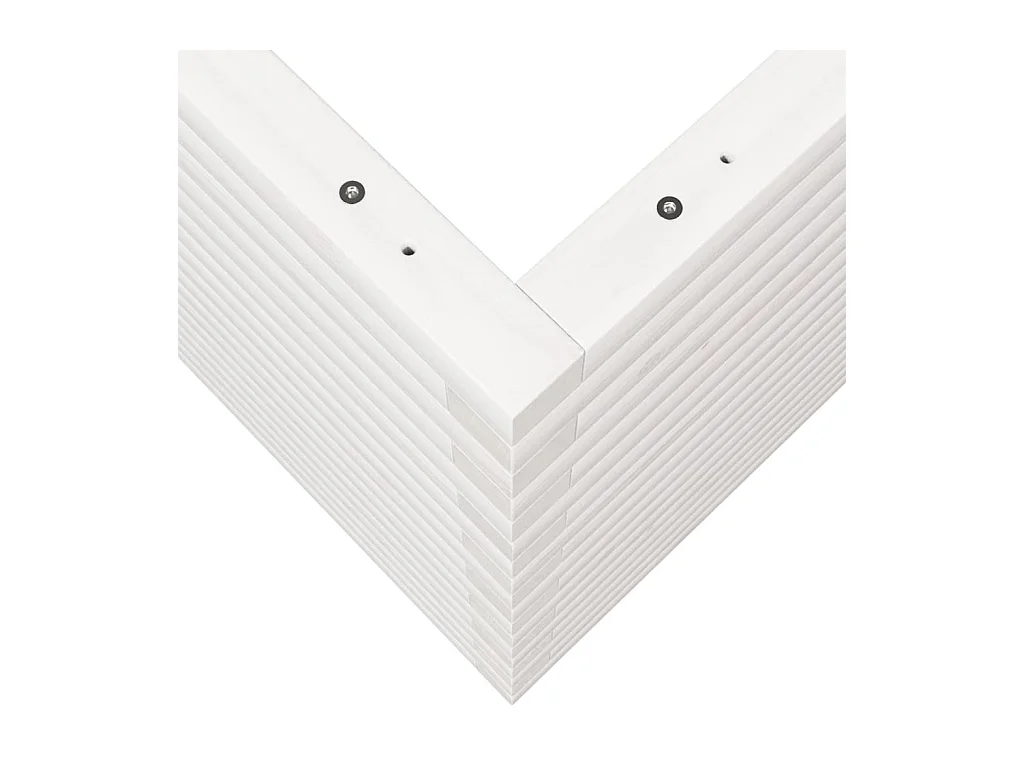 Jardinière bac lit surélevé bois blanche 110 x 60 x 68.5 cm 02_0037382