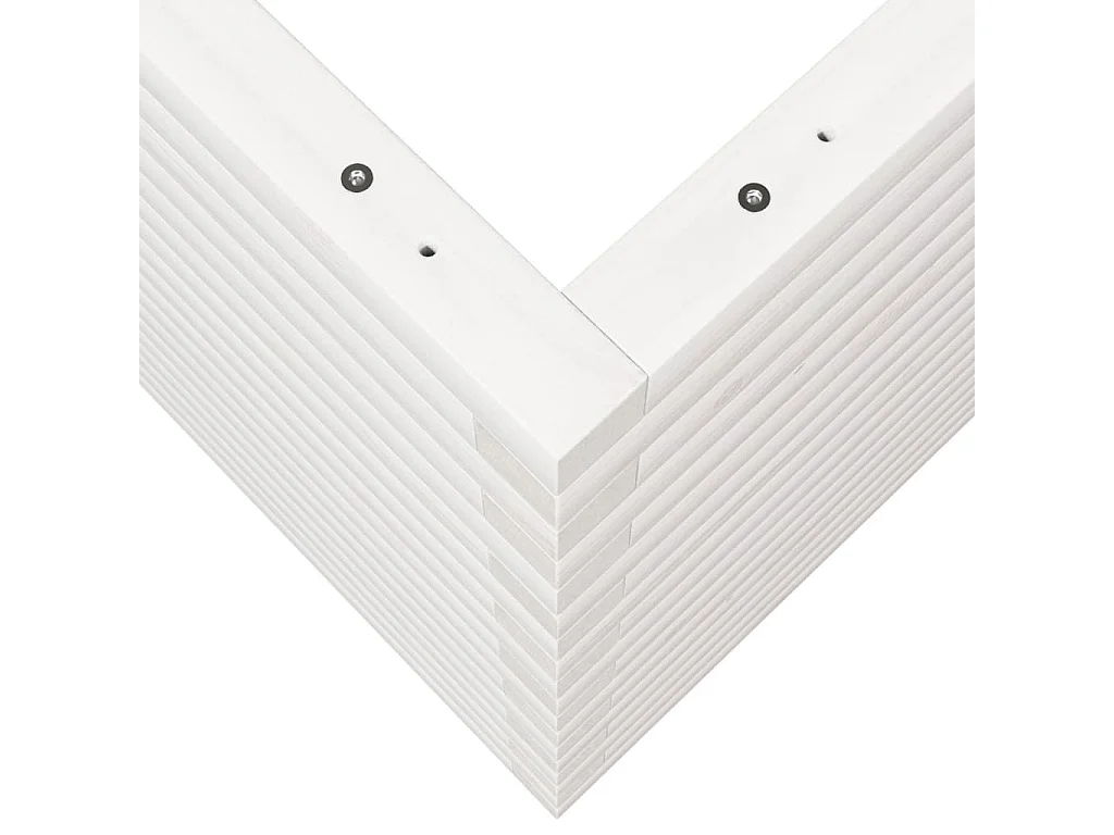 Macetero bancal elevado plantas flores terraza jardín 110 x 60 x 68,5 cm madera maciza de pino blanco 02_0037382