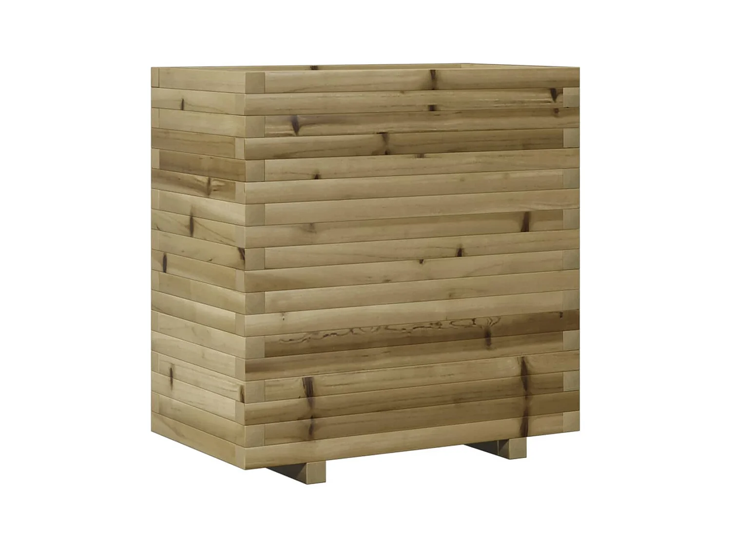 Jardinière bac lit surélevé bois marron 70 x 40 x 72 cm 02_0037797