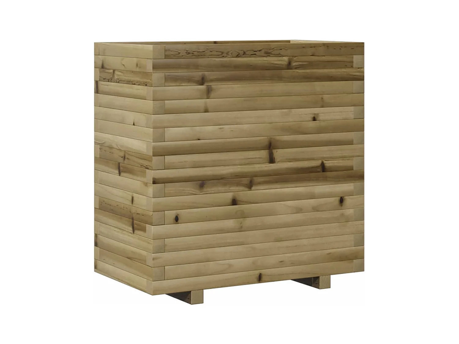 Jardinière bac lit surélevé bois marron 70 x 40 x 72 cm 02_0037797