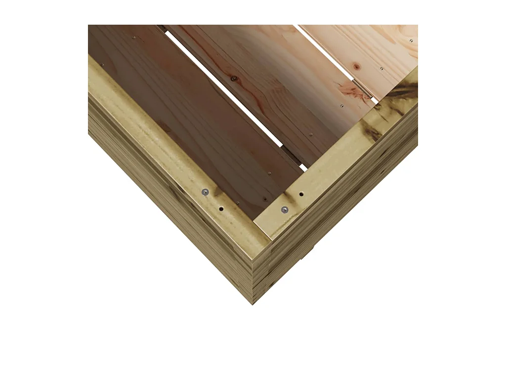 Jardinière bac lit surélevé bois marron 70 x 40 x 72 cm 02_0037797