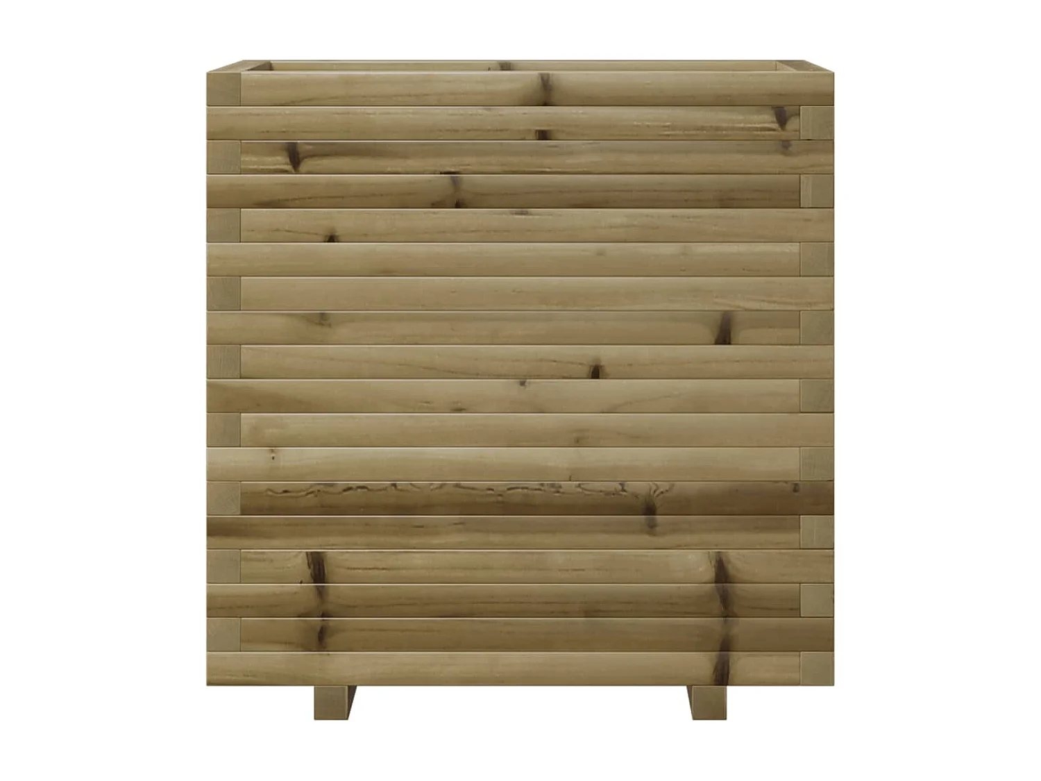 Vassoio per fioriera aiuola rialzata piante fiori terrazza giardino 70 x 40 x 72 cm legno di pino impregnato marrone 02_0037797