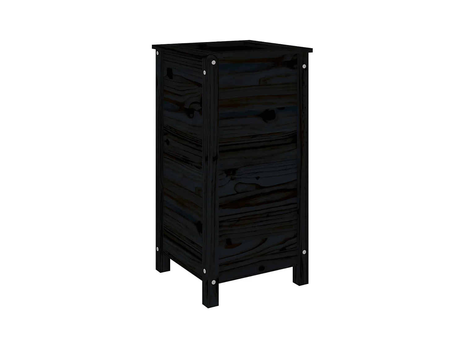 Jardinière bac lit surélevé bois marron 40 x 40 x 78 cm 02_0037582