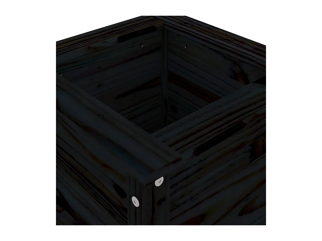 Jardinière bac lit surélevé bois marron 40 x 40 x 78 cm 02_0037582