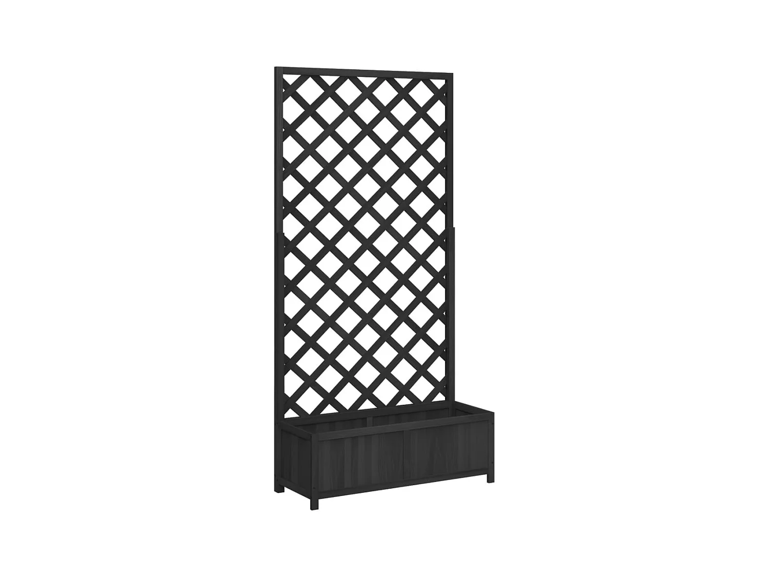 Jardinière bac lit surélevé bois marron 90 x 35 x 180 cm 02_0038338