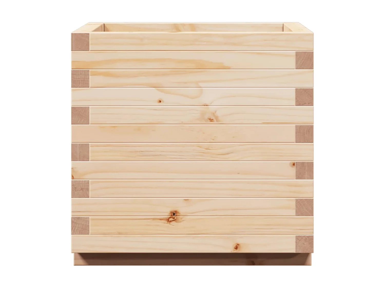 Jardinière bac lit surélevé bois marron 50 x 50 x 49.5 cm 02_0037645