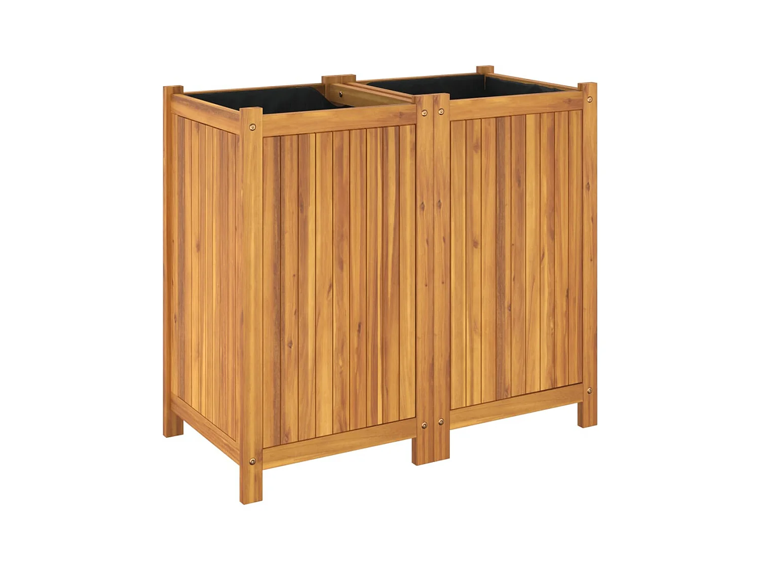 Jardinière bac lit surélevé bois marron 80 x 42 x 75 cm 02_0038146