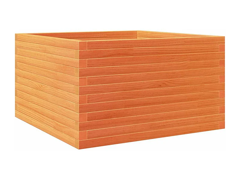 Jardinière bac lit surélevé bois marron 80 x 80 x 46 cm 02_0038502