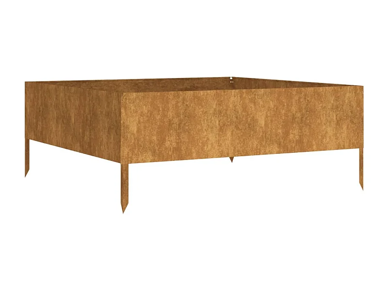 Jardinière bac lit surélevé marron 100 x 100 x 41 cm 02_0039291