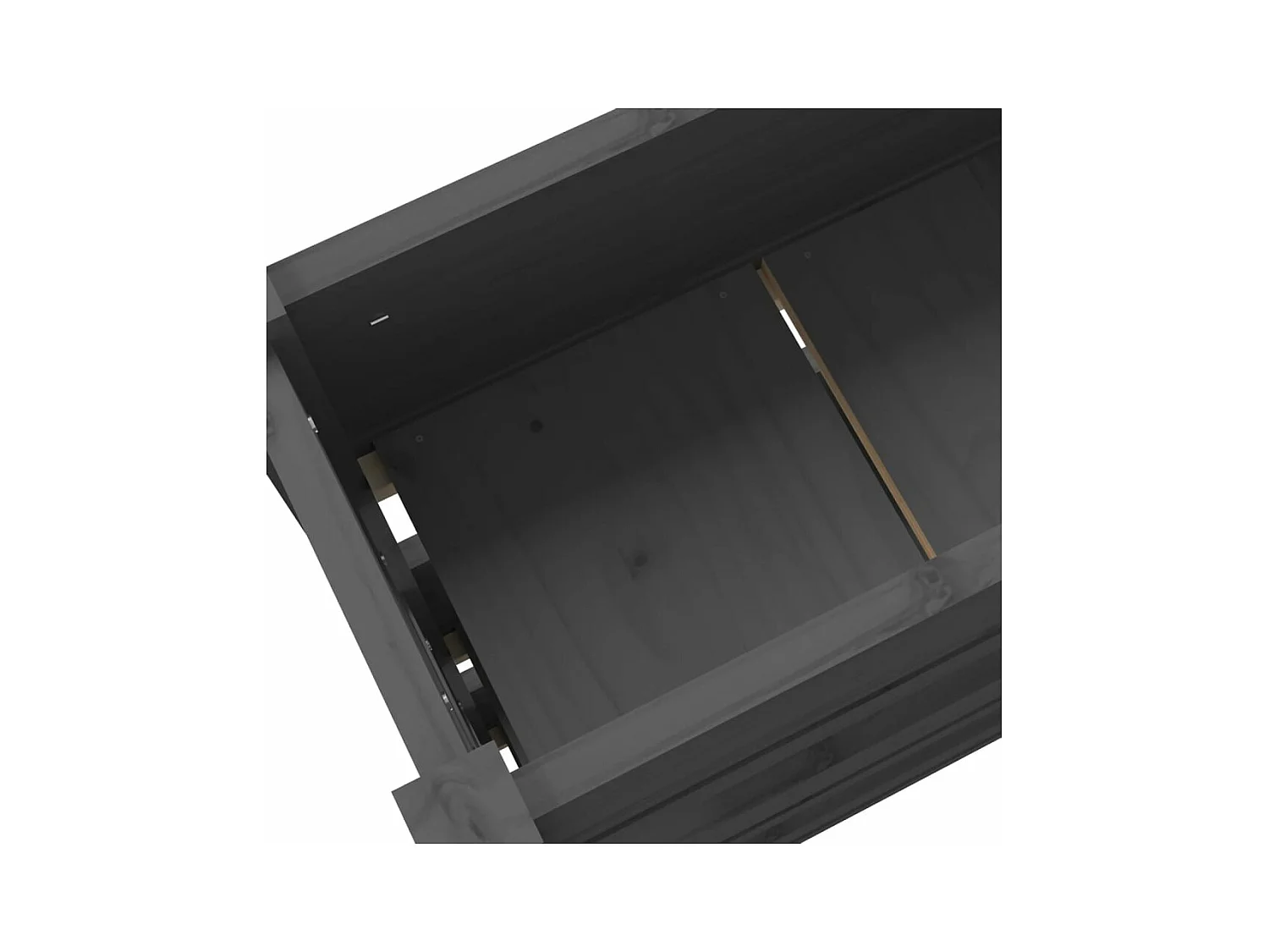 Jardinière bac lit surélevé bois marron 112 x 25 x 104.5 cm 02_0037395