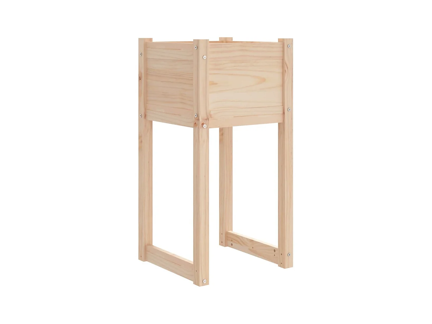 Jardinière bac lit surélevé bois marron 40 x 40 x 81 cm 02_0037589