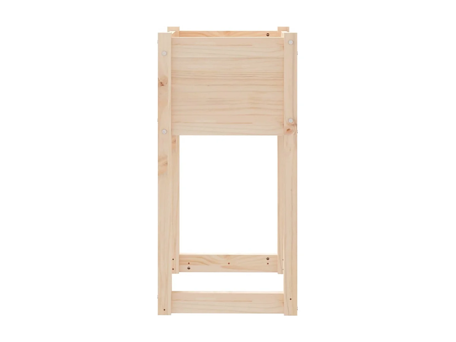 Vassoio per fioriera aiuola rialzata piante fiori terrazza giardino 40 x 40 x 81 cm legno massello di pino marrone 02_0037589