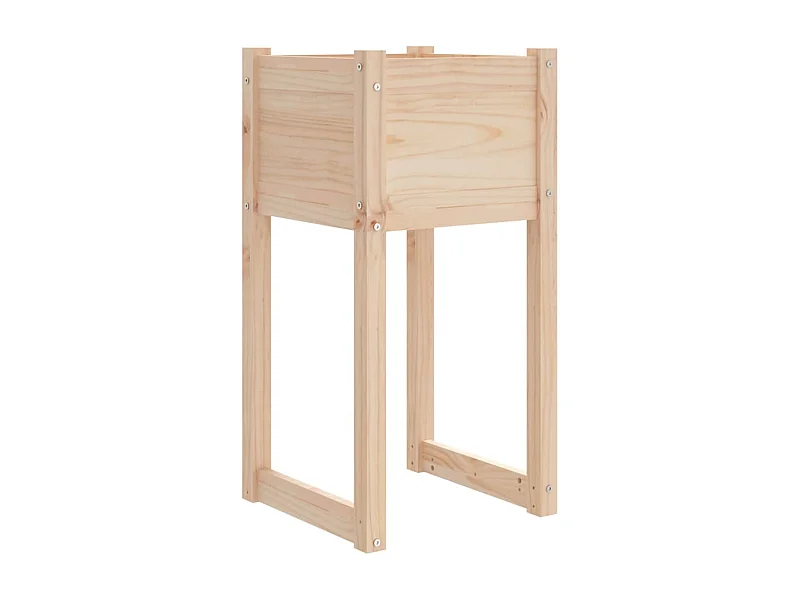 Jardinière bac lit surélevé bois marron 40 x 40 x 81 cm 02_0037589