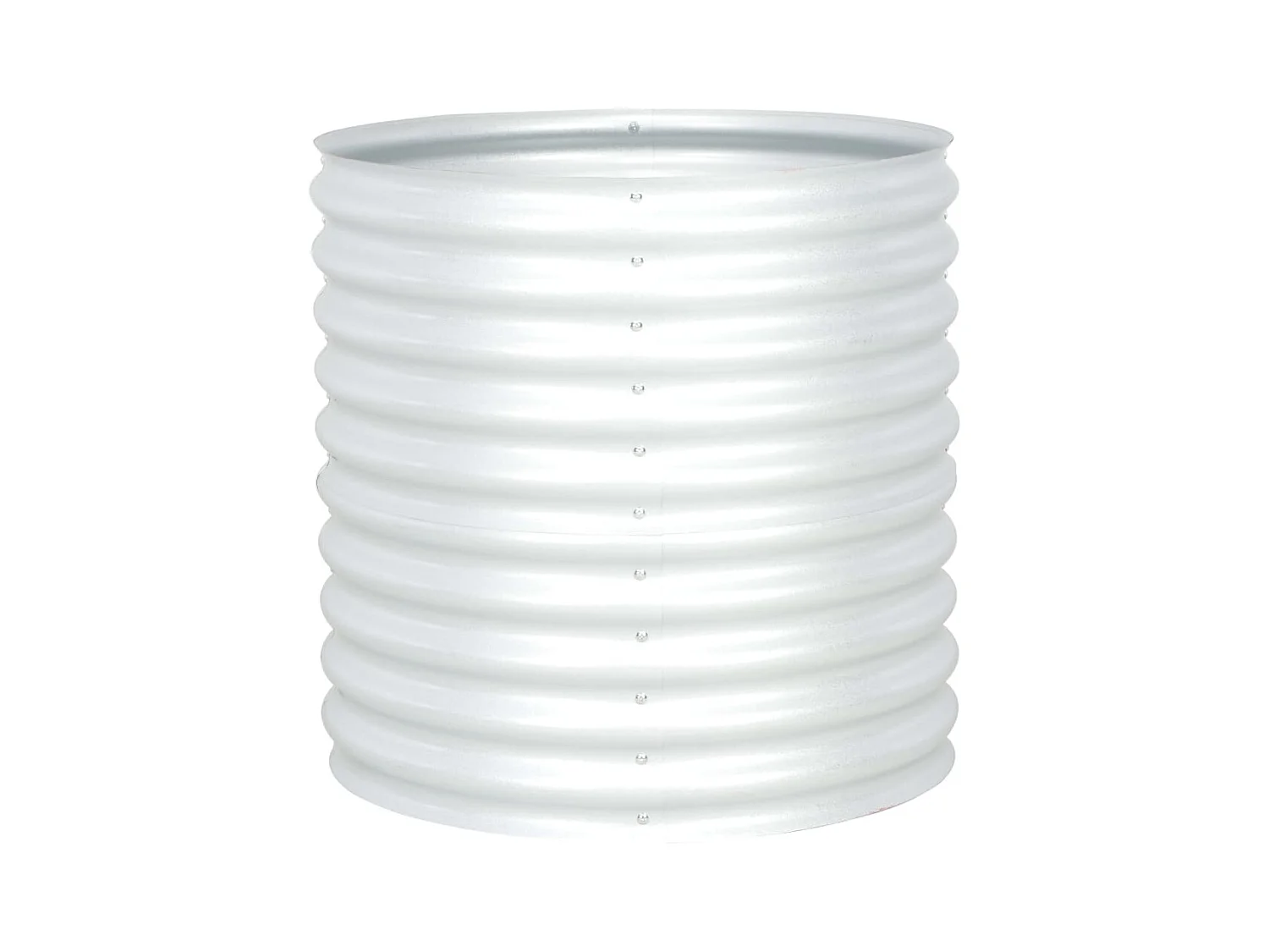 Jardinière lit surélevé plantes argenté 80 x 80 x 81 cm 02_0001083