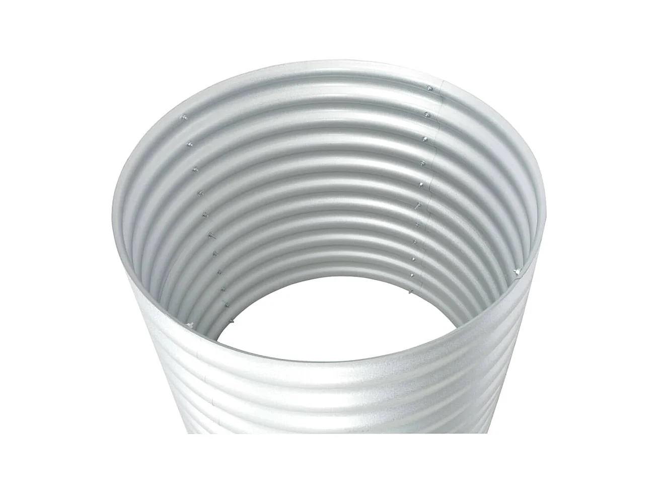 Jardinière lit surélevé plantes argenté 80 x 80 x 81 cm 02_0001083