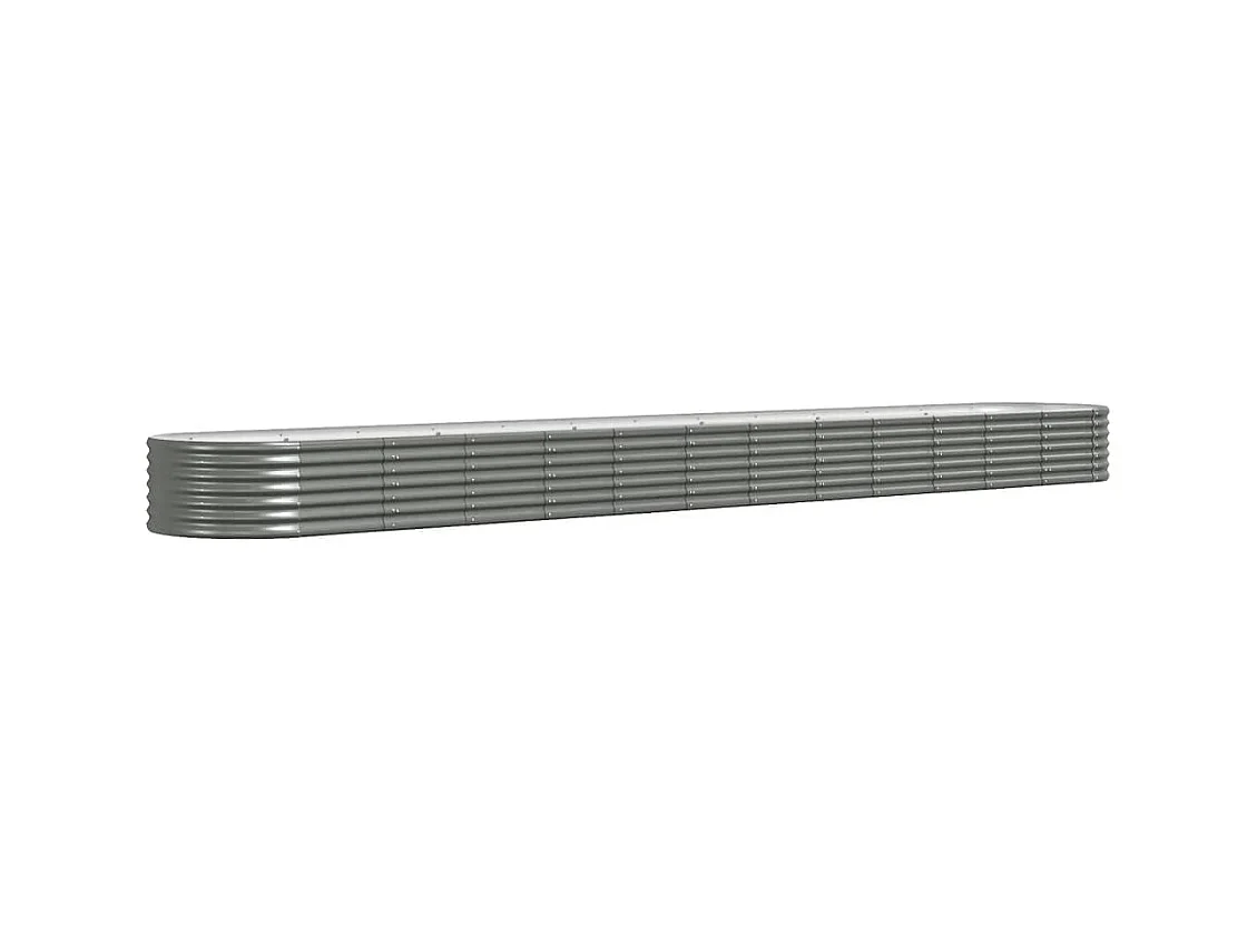 Jardinière bac lit surélevé grise 512 x 80 x 36 cm 02_0039668